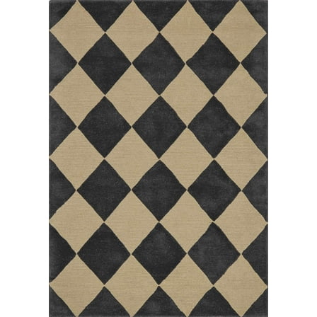BoutiqueRugs Aradia Contemporary Area Rug - Charcoal, Cream - 2' x 3'