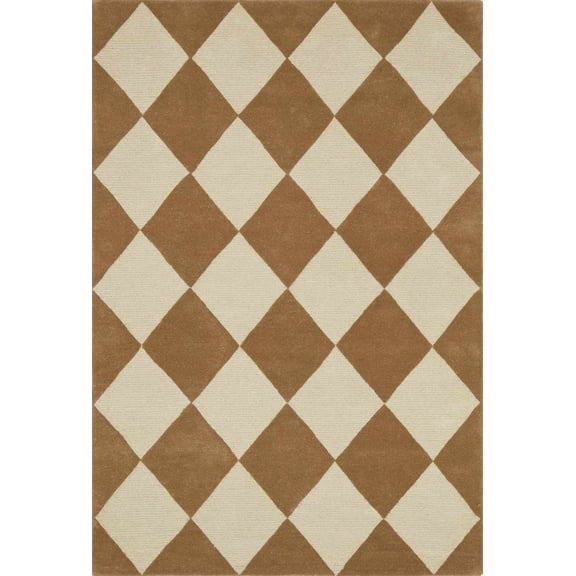 BoutiqueRugs Aradia Contemporary Area Rug - Tan, Ivory - 2' x 3'