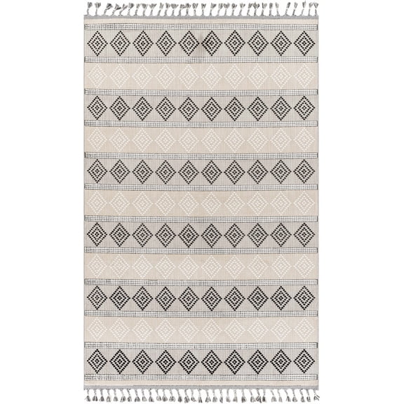 BoutiqueRugs Arij Bohemian, Transitional Area Rug - Cream, Medium Gray, Peach - 9'2" x 12'