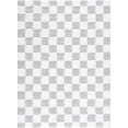 thumbnail image 1 of BoutiqueRugs Atira Modern Checkered Shag Area Rug - High Pile Fluffy Shaggy Carpet -Kids Room, Nursery, Living Room Shaggy Carpet - Light Gray, Cream, White - 7'10" X 10'3" (8x10), 1 of 14