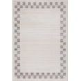 thumbnail image 1 of BoutiqueRugs Azrika Gray&Beige Bordered Thin Area Rug - Machine Washable - Gray, Beige, Light Gray - 7'10" x 10', 1 of 17