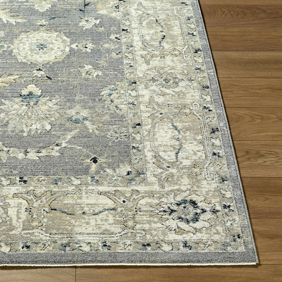 BoutiqueRugs Barbod Traditional Area Rug - Ivory, Medium Gray, Beige - 5' x 7'5"