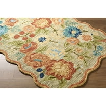 BoutiqueRugs Braith Bohemian, Transitional Area Rug - Olive, Coral, Mustard - 2' x 3'