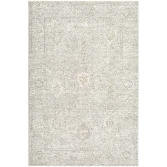 Boutique Rugs Brando Traditional Area Rug - Medium Gray, Dove Gray, Ivory - 7'10" x 10'2"