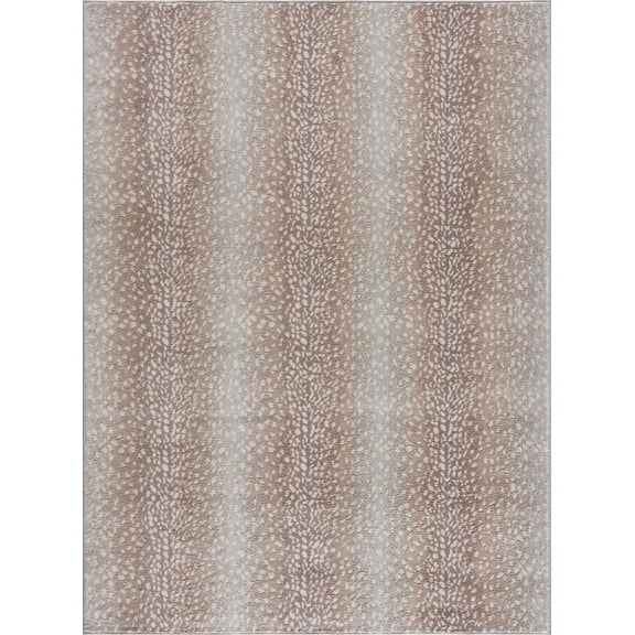 BoutiqueRugs Brown Leopard Contemporary 10x14 Large Area Rug Gray Ivory Tan Light Slate Animal Print Pointblank Great Room Open Concept Master Bedroom Large Dining Room 9'10" x 14' Stain Resistant