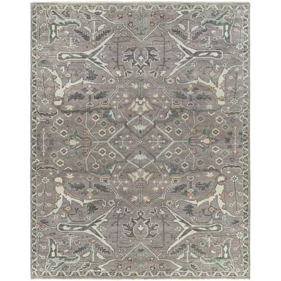 BoutiqueRugs Bugasan Traditional Area Rug - Gray, Light Gray, Medium Brown - 6' x 9'