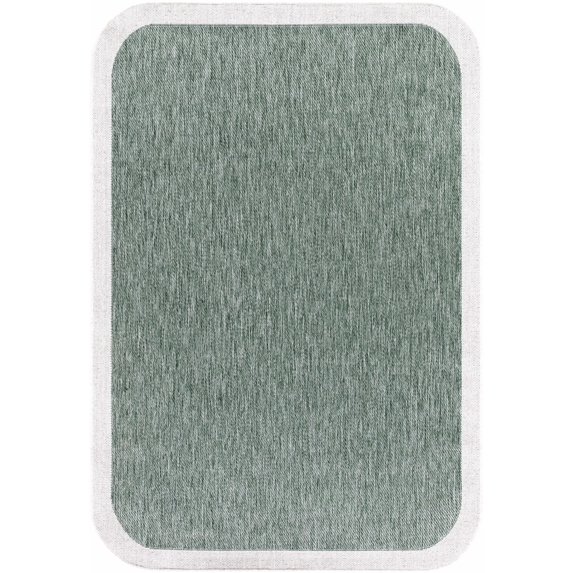BoutiqueRugs Chetan Traditional Area Rug - Outdoor Safe - Medium Green, Cream - 2'4" x 3'9"