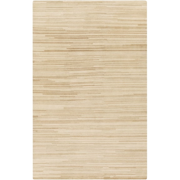 BoutiqueRugs Elberton Solid & Striped Area Rug - Dark Brown, Light Brown, Tan - 2' x 3'
