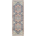 thumbnail image 1 of BoutiqueRugs Exira Colorful Medallion Runner Rug - Machine Washable - Blue, Brick Red, Camel - 2'7" x 16' Runner, 1 of 11