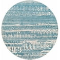 thumbnail image 1 of BoutiqueRugs Fatsa Bohemian, Transitional Area Rug - Machine Washable - Blue, Gray, Light Gray - 6'7" Round, 1 of 10