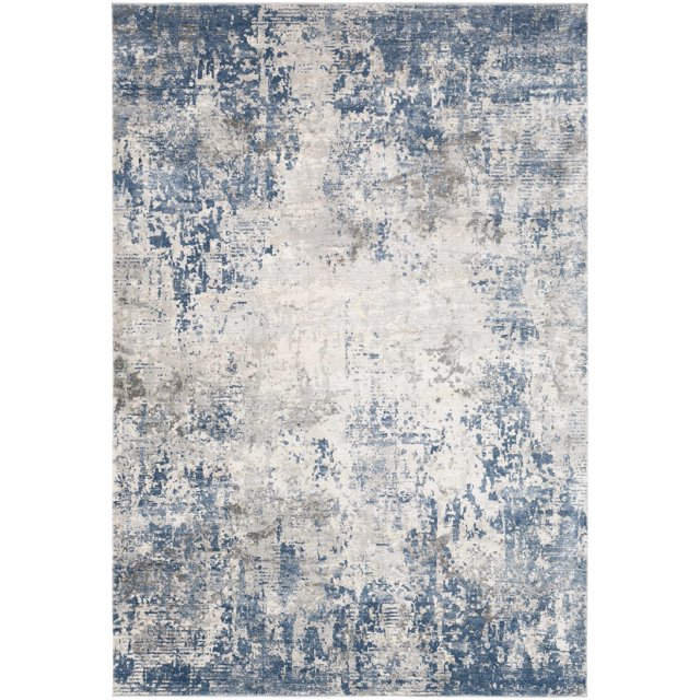 BoutiqueRugs Fruitland Contemporary Area Rug Blue, Medium Gray