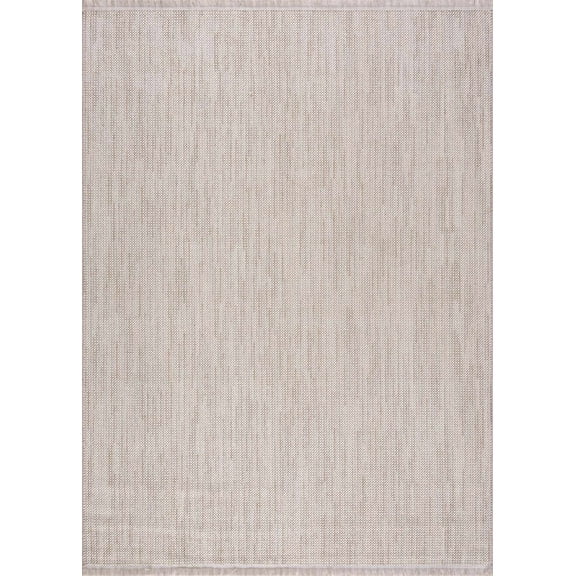 Boutique Rugs Gowan Modern Solid Colour Small Area Rug - Minimalist Contemporary Carpet for Entryway, Living Room, Bedroom, Dining Room - Cream, Beige - 2' x 2'11"