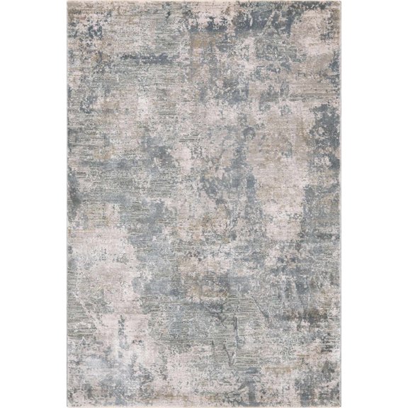 BoutiqueRugs Gray Abstract Contemporary 3x4 Accent Rug White Olive Taupe Pale Blue Fallin Entryway Bedside Nursery Mudroom Bathroom Powder Room 2'7" x 3'11" Stain Resistant Non-Shedding Pet Friendly