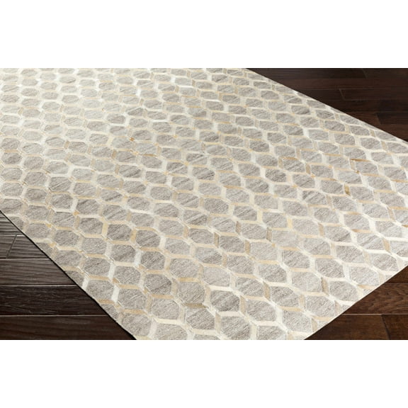 BoutiqueRugs Haddix Contemporary Area Rug - Beige, Medium Gray, Cream - 2' x 3'