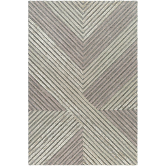 BoutiqueRugs Juan Contemporary Area Rug - Dusty Sage, Taupe, Rose Cream - 2' x 3'
