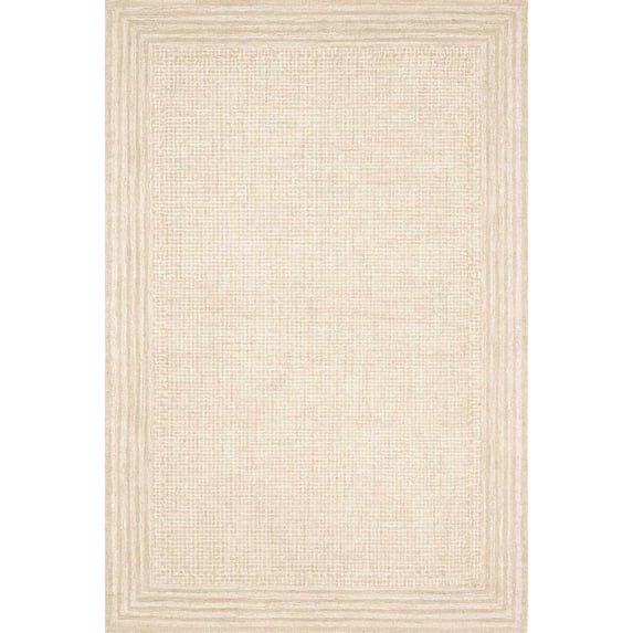 BoutiqueRugs Kayoko Traditional, Transitional Area Rug - Ivory, Off White - 5' x 7'6"