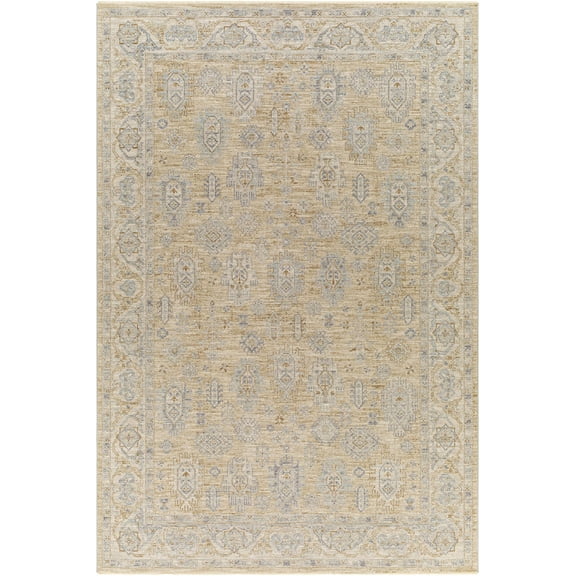Boutique Rugs Lash Traditional Area Rug - Medium Gray, Charcoal, Dark Red - 6'7" x 9'6"