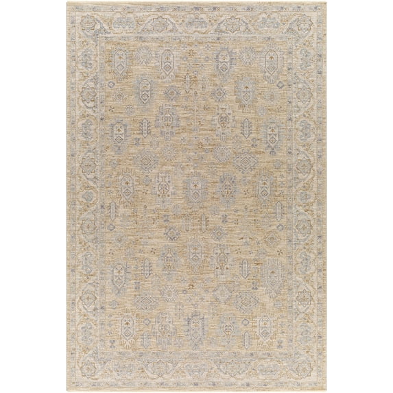 BoutiqueRugs Lash Traditional Area Rug - Medium Gray, Charcoal, Dark Red - 9' x 12'2"