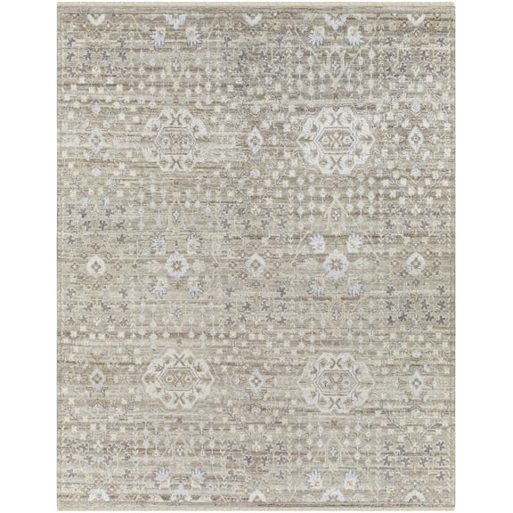 BoutiqueRugs Limbalod Traditional Area Rug - Dark Red, Charcoal, Ice Blue - 2' x 3'