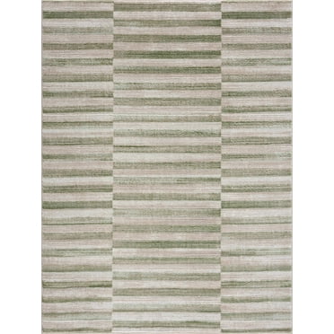 BoutiqueRugs Liverpool Contemporary Area Rug - Ivory, Off White, Olive - 2' x 3'