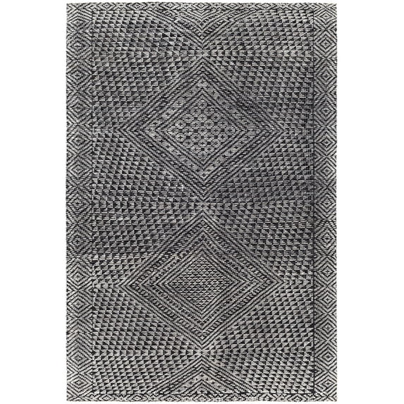 BoutiqueRugs Londontowne Bohemian, Transitional Area Rug - Black, Off White - 9' x 12'