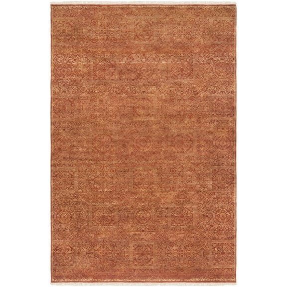 BoutiqueRugs Lottsburg Traditional Area Rug - Blush, Dark Red, Tan - 8' x 11'