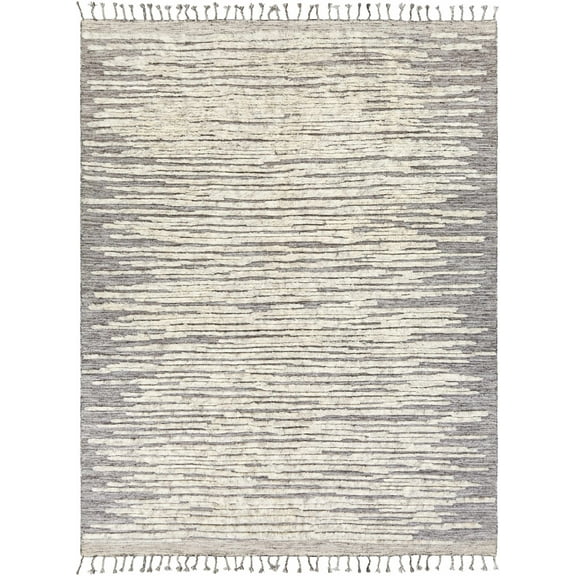 BoutiqueRugs Mahaffey Contemporary Area Rug - Charcoal, Cream, Dark Brown - 2' x 3'