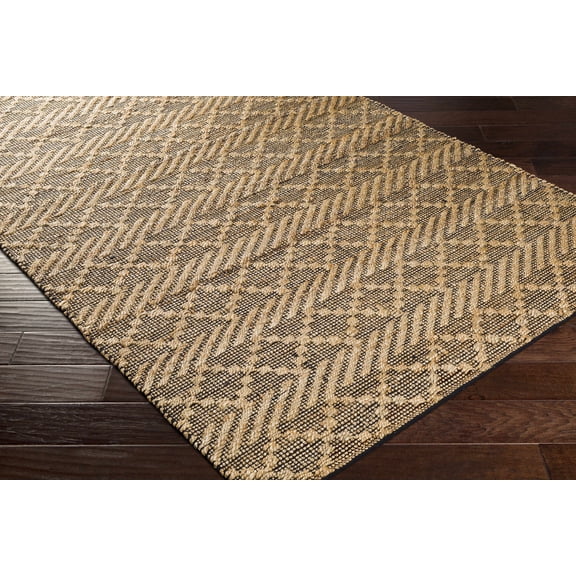 BoutiqueRugs Malidong Bohemian, Transitional Area Rug - Tan, Black - 8'10" x 12'