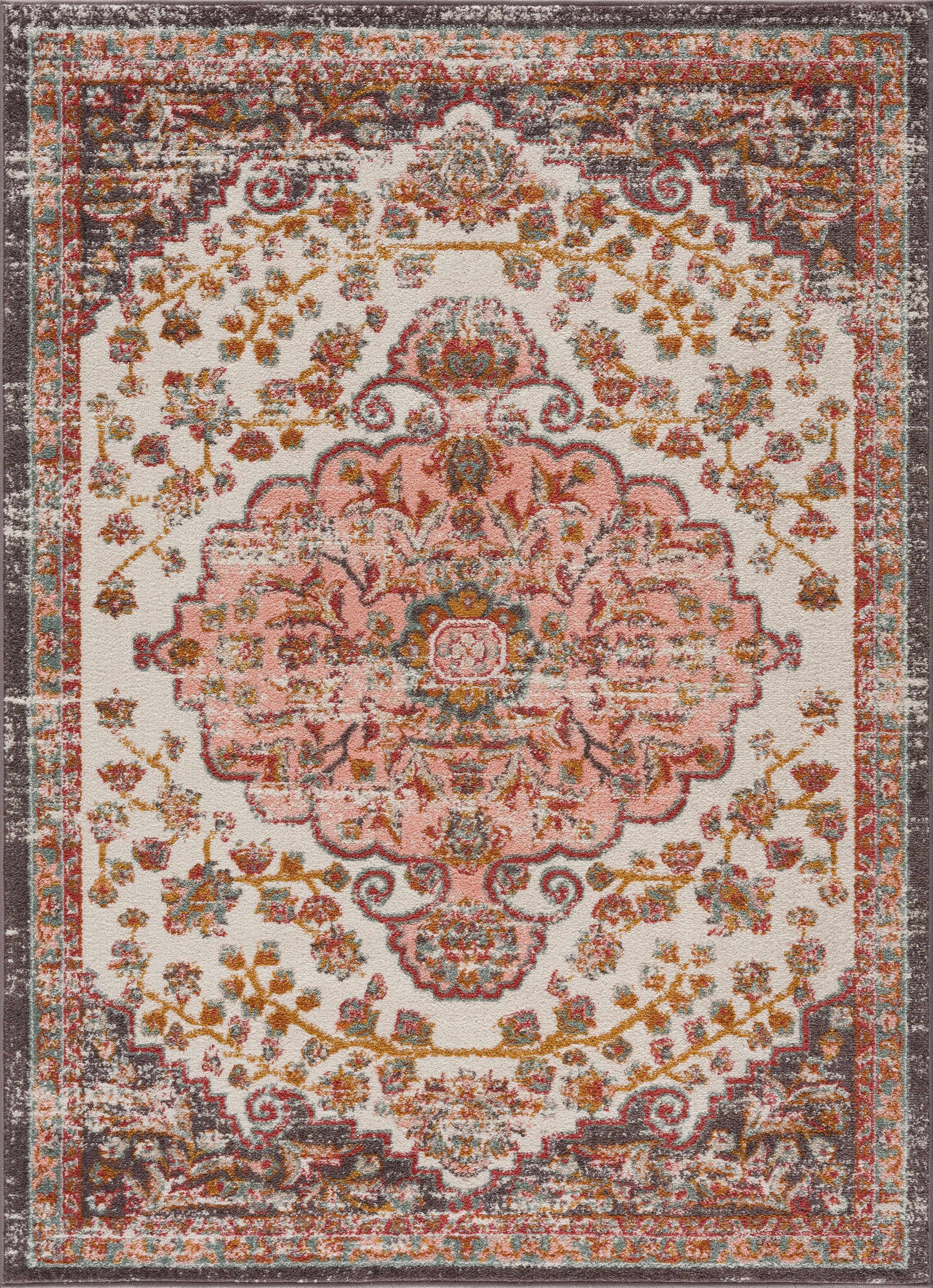 BoutiqueRugs Oark Boho Vintage Colorful Area Rug Farmhouse
