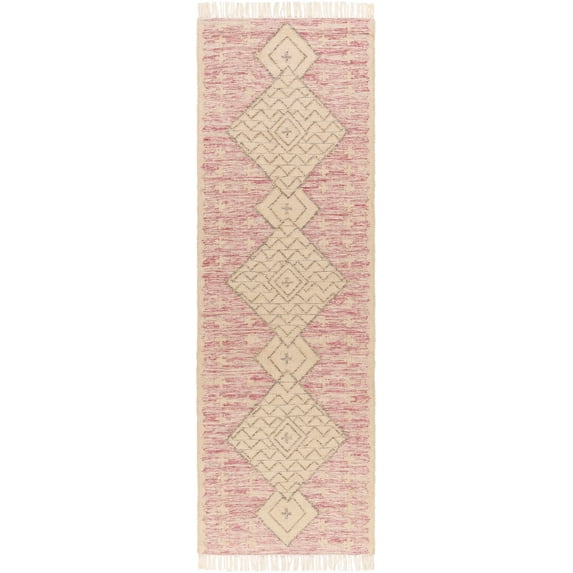 Boutique Rugs Sang Bohemian, Transitional Runner Rug - Dusty Pink, Dark ...