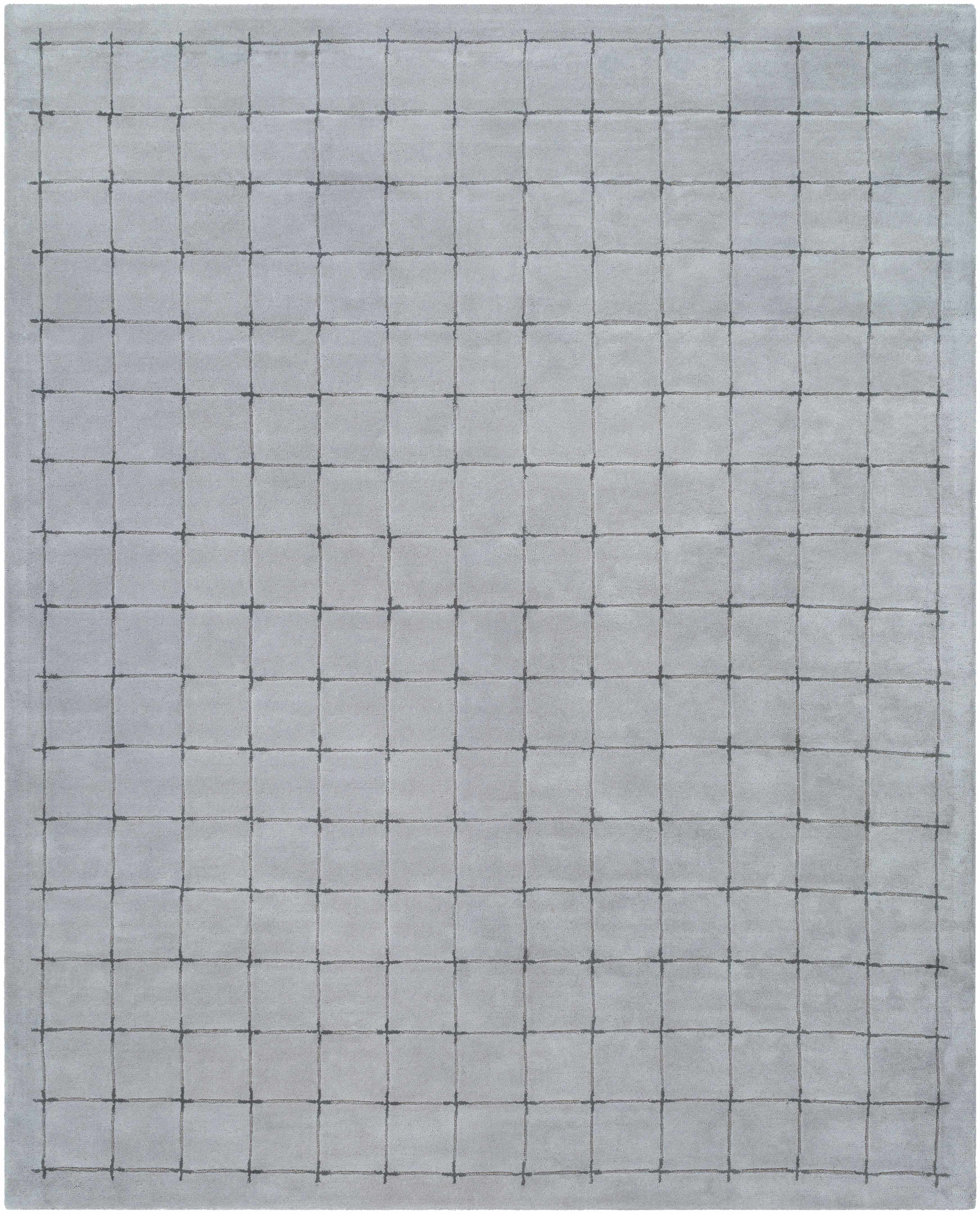 Mallory Gray Hand Tufted Wool Area Rug 2' x 3'