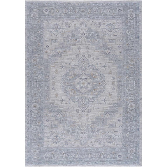 BoutiqueRugs Semaphore Traditional Area Rug - Light Gray, Gray, Medium Gray - 9' x 12'2"