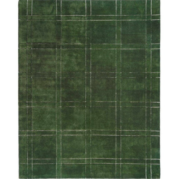 BoutiqueRugs Sixto Contemporary Area Rug - Green, Light Slate - 9' x 12'