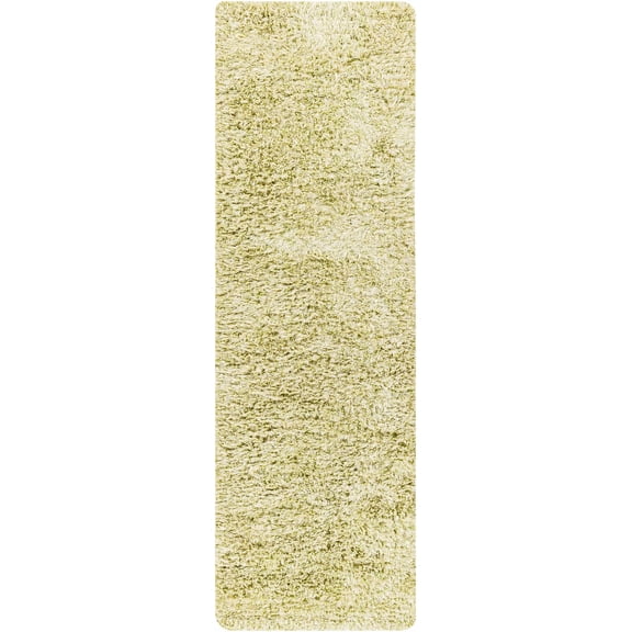 BoutiqueRugs Tabiauan Contemporary Runner Rug - Lime Green, Light Sage, Medium Gray - 2'6" x 8' Runner