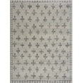 thumbnail image 1 of BoutiqueRugs Tigris Gray Swiss Cross Area Rug - Gray, Ivory - 2' x 3', 1 of 8