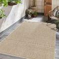 thumbnail image 1 of BoutiqueRugs Vanderhoof Bohemian, Transitional Area Rug - Outdoor Safe - Peach, Cream, Dark Red - 6'7" Round, 1 of 5