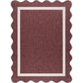 thumbnail image 1 of BoutiqueRugs Varro Traditional Area Rug - Outdoor Safe - Burgundy, Cream - 9'2" x 12', 1 of 9