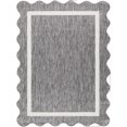 thumbnail image 1 of BoutiqueRugs Varro Traditional Area Rug - Outdoor Safe - Charcoal, Cream - 9'2" x 12', 1 of 8