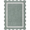 thumbnail image 1 of BoutiqueRugs Varro Traditional Area Rug - Outdoor Safe - Medium Green, Cream - 7'10" x 10', 1 of 7