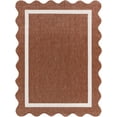 thumbnail image 1 of BoutiqueRugs Varro Traditional Area Rug - Outdoor Safe - Rust, Cream - 5'3" x 7', 1 of 9