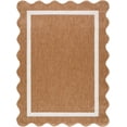 thumbnail image 1 of BoutiqueRugs Varro Traditional Area Rug - Outdoor Safe - Rust, Cream - 6'7" x 9', 1 of 7