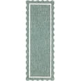 thumbnail image 1 of BoutiqueRugs Varro Traditional Runner Rug - Outdoor Safe - Medium Green, Cream - 2'7" x 7'3" Runner, 1 of 7