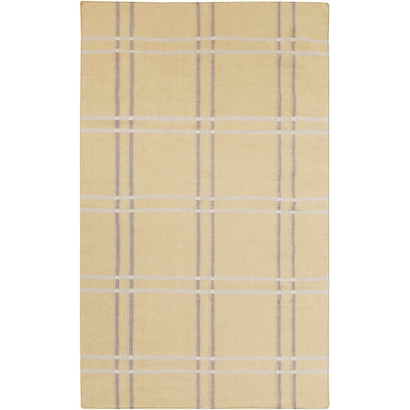 BoutiqueRugs Wheeler Contemporary Area Rug - Tan, Medium Gray, Light Gray - 2' x 3'