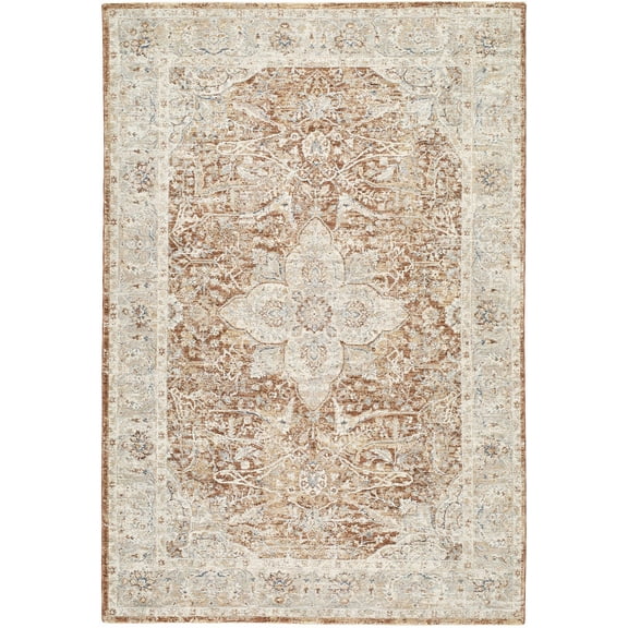 BoutiqueRugs Zufan Traditional Area Rug - Ivory, Beige, Tan - 2' x 2'11"