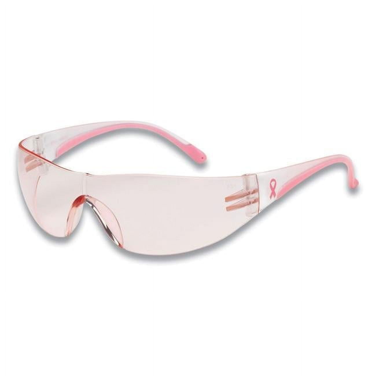 Eva Optical Safety Glasses, Anti-Scratch, Pink Lens, Pink