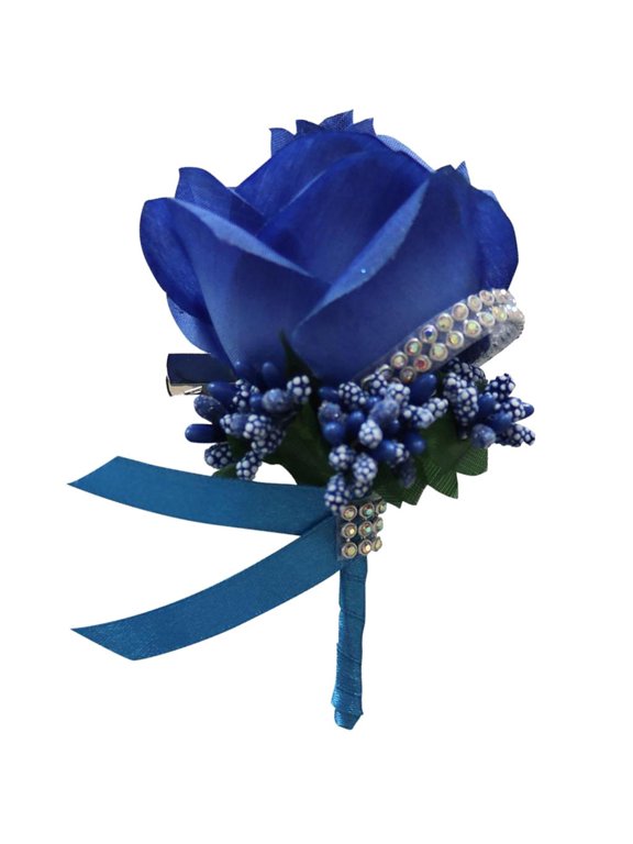 Boutonniere Wedding Boutonniere Handmade Rose Boutonniere Corsage with Pin and