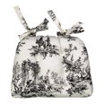 thumbnail image 1 of Bouvier Black - Toile Chair Pad - Pack of 4, 1 of 3
