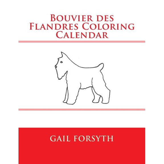 Bouvier des Flandres Coloring Calendar