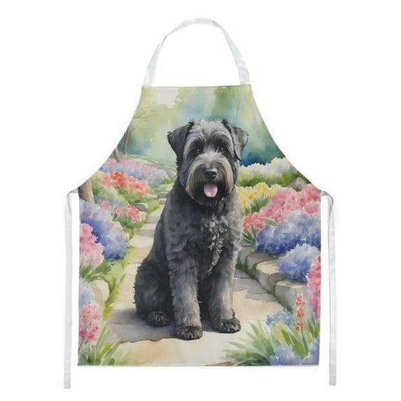 Bouvier des Flandres Spring Path Apron 27 in x 30 in