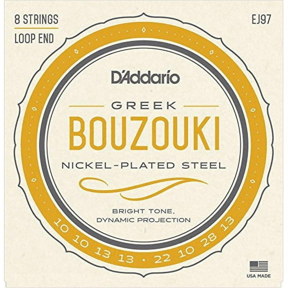 Bouzouki Strings D'addario EJ97 Greek Nickel Loop End